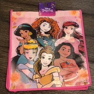 Disney Princess Reusable Shopping Tote Bag with Moana, Jasmine, Belle, Merida